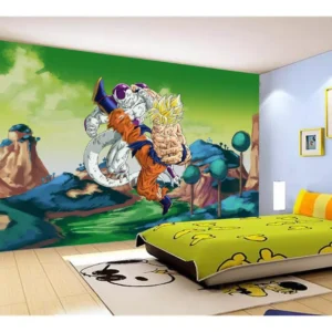 Papel De Parede Dragon Ball Goku Vegeta Anime 7,5m² Dbz328