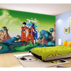 Papel De Parede Dragon Ball Goku Vegeta Anime 7,5m² Dbz338