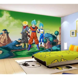 Papel De Parede Dragon Ball Goku Vegeta Anime 7,5m² Dbz339