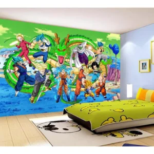 Papel De Parede Dragon Ball Goku Vegeta Anime 7,5m² Dbz352