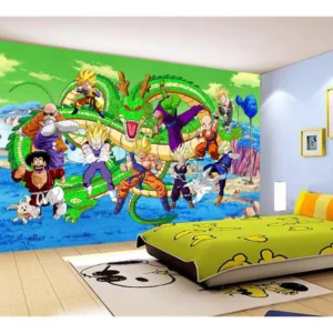 Papel De Parede Dragon Ball Goku Vegeta Anime 7,5m² Dbz368