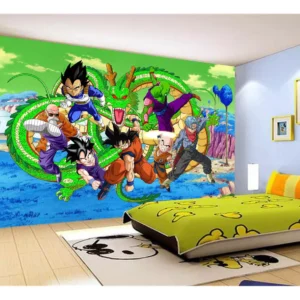 Papel De Parede Dragon Ball Goku Vegeta Anime 7,5m² Dbz371