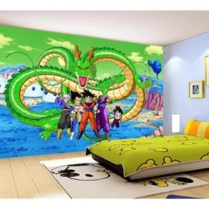 Papel De Parede Dragon Ball Goku Vegeta Anime 7,5m² Dbz410