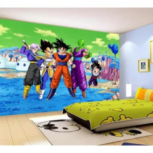 Papel De Parede Dragon Ball Goku Vegeta Anime 7,5m² Dbz411