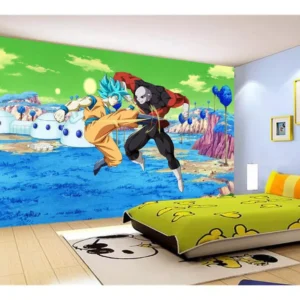 Papel De Parede Dragon Ball Goku Vegeta Anime 7,5m² Dbz416