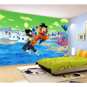 Papel De Parede Dragon Ball Goku Vegeta Anime 7,5m² Dbz420