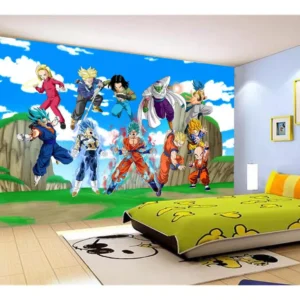 Papel De Parede Dragon Ball Goku Vegeta Anime 7,5m² Dbz431