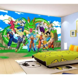 Papel De Parede Dragon Ball Goku Vegeta Anime 7,5m² Dbz432