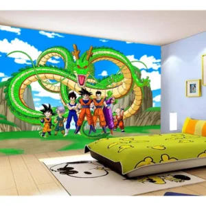 Papel De Parede Dragon Ball Goku Vegeta Anime 7,5m² Dbz439