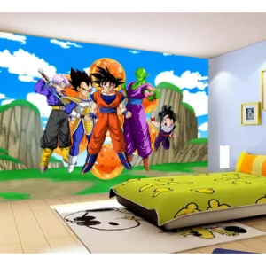 Papel De Parede Dragon Ball Goku Vegeta Anime 7,5m² Dbz440