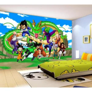 Papel De Parede Dragon Ball Goku Vegeta Anime 7,5m² Dbz441