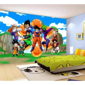 Papel De Parede Dragon Ball Goku Vegeta Anime 7,5m² Dbz444