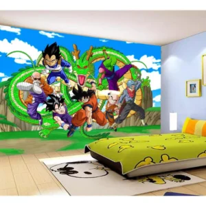 Papel De Parede Dragon Ball Goku Vegeta Anime 7,5m² Dbz451