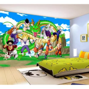 Papel De Parede Dragon Ball Goku Vegeta Anime 7,5m² Dbz460