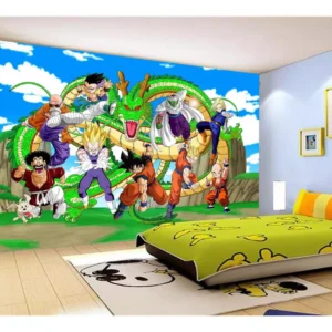 Papel De Parede Dragon Ball Goku Vegeta Anime 7,5m² Dbz463