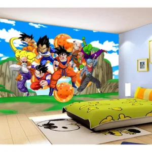 Papel De Parede Dragon Ball Goku Vegeta Anime 7,5m² Dbz466