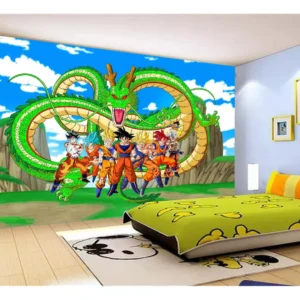 Papel De Parede Dragon Ball Goku Vegeta Anime 7,5m² Dbz469