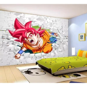 Papel De Parede Dragon Ball Goku Vegeta Anime 7,5m² Dbz47