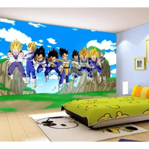 Papel De Parede Dragon Ball Goku Vegeta Anime 7,5m² Dbz471