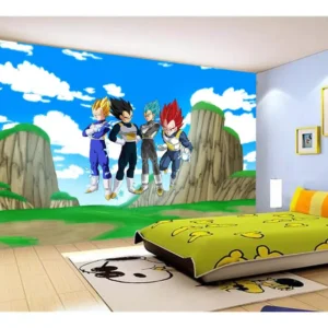 Papel De Parede Dragon Ball Goku Vegeta Anime 7,5m² Dbz472