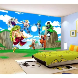 Papel De Parede Dragon Ball Goku Vegeta Anime 7,5m² Dbz475