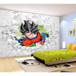 Papel De Parede Dragon Ball Goku Vegeta Anime 7,5m² Dbz49