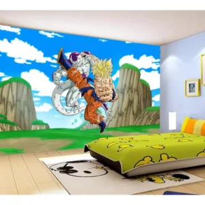 Papel De Parede Dragon Ball Goku Vegeta Anime 7,5m² Dbz496