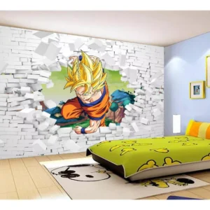 Papel De Parede Dragon Ball Goku Vegeta Anime 7,5m² Dbz50