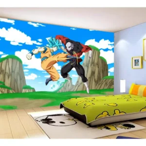 Papel De Parede Dragon Ball Goku Vegeta Anime 7,5m² Dbz500