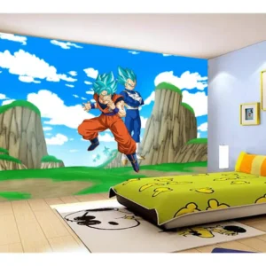 Papel De Parede Dragon Ball Goku Vegeta Anime 7,5m² Dbz505