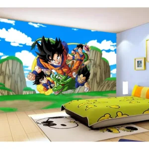 Papel De Parede Dragon Ball Goku Vegeta Anime 7,5m² Dbz508