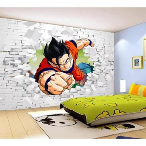 Papel De Parede Dragon Ball Goku Vegeta Anime 7,5m² Dbz51