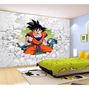 Papel De Parede Dragon Ball Goku Vegeta Anime 7,5m² Dbz54