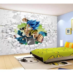 Papel De Parede Dragon Ball Goku Vegeta Anime 7,5m² Dbz56