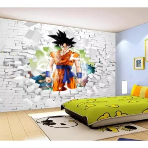 Papel De Parede Dragon Ball Goku Vegeta Anime 7,5m² Dbz62