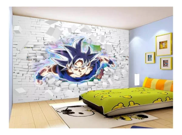 Papel De Parede Dragon Ball Goku Vegeta Anime 7,5m² Dbz64