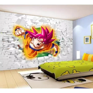 Papel De Parede Dragon Ball Goku Vegeta Anime 7,5m² Dbz66