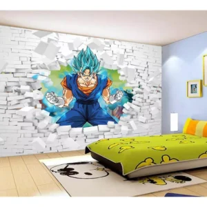 Papel De Parede Dragon Ball Goku Vegeta Anime 7,5m² Dbz67