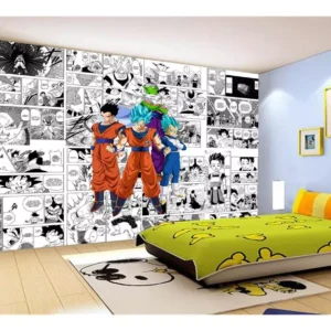 Papel De Parede Dragon Ball Goku Vegeta Anime 7,5m² Dbz676