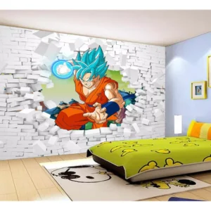 Papel De Parede Dragon Ball Goku Vegeta Anime 7,5m² Dbz68