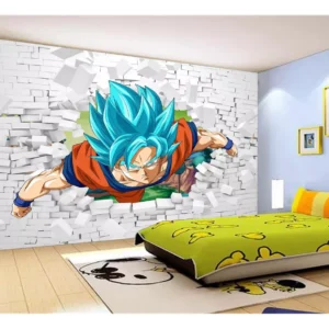 Papel De Parede Dragon Ball Goku Vegeta Anime 7,5m² Dbz70