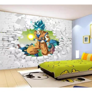 Papel De Parede Dragon Ball Goku Vegeta Anime 7,5m² Dbz71