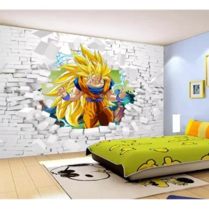 Papel De Parede Dragon Ball Goku Vegeta Anime 7,5m² Dbz75