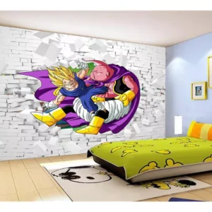 Papel De Parede Dragon Ball Goku Vegeta Anime 7,5m² Dbz80