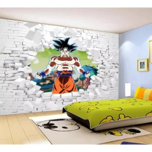 Papel De Parede Dragon Ball Goku Vegeta Anime 7,5m² Dbz81