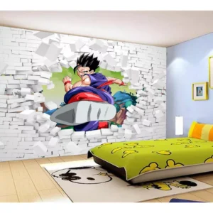 Papel De Parede Dragon Ball Goku Vegeta Anime 7,5m² Dbz82