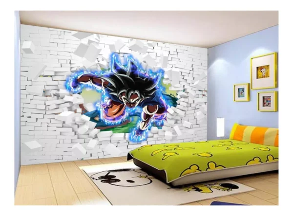 Papel De Parede Dragon Ball Goku Vegeta Anime 7,5m² Dbz83