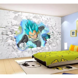 Papel De Parede Dragon Ball Goku Vegeta Anime 7,5m² Dbz84