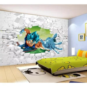 Papel De Parede Dragon Ball Goku Vegeta Anime 7,5m² Dbz88