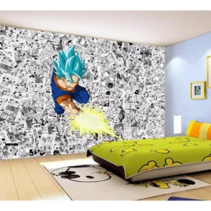 Papel De Parede Dragon Ball Goku Vegetto Anime 7,5m² Dbz609